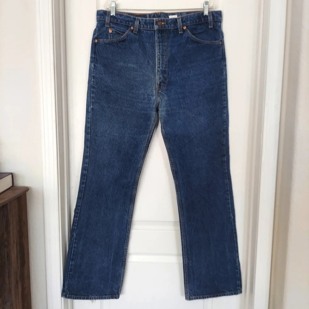VTG 90s Levi’s 517 Jeans Men’s 40x34 Orange Tab Straight Leg Made in USA‎